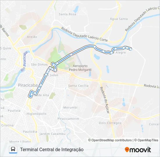 021 MONTE ALEGRE Bus Line Map