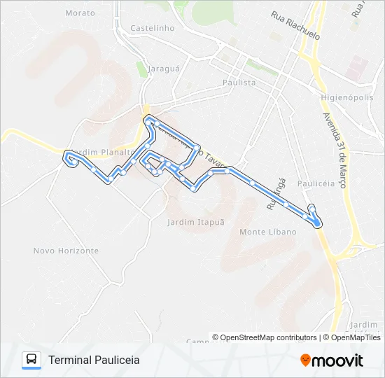 328 SÃO JORGE / TPA / TSJ Bus Line Map