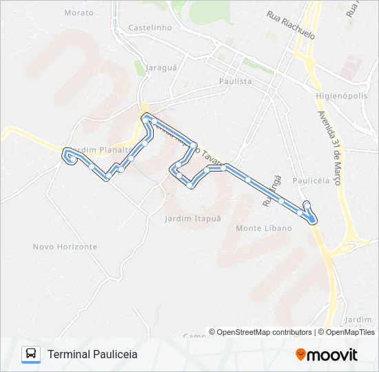 328 SÃO JORGE / TPA / TSJ Bus Line Map