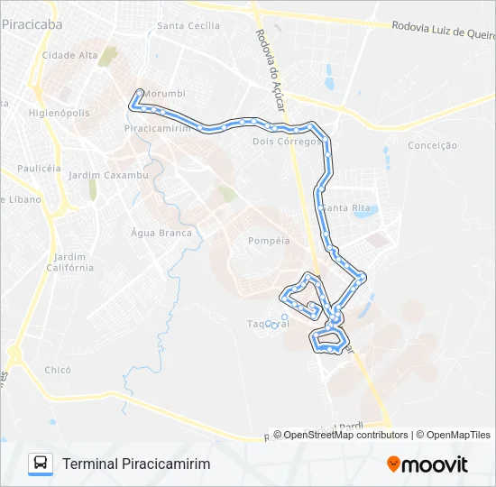 202 ELDORADO /TPI / TCE Bus Line Map
