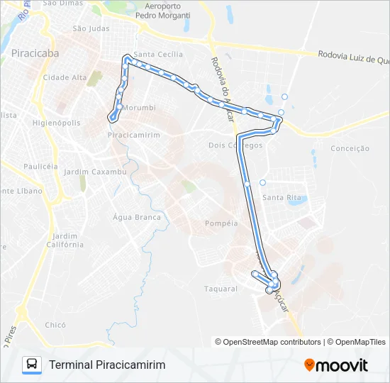 200 CECAP TPI/TCE Bus Line Map