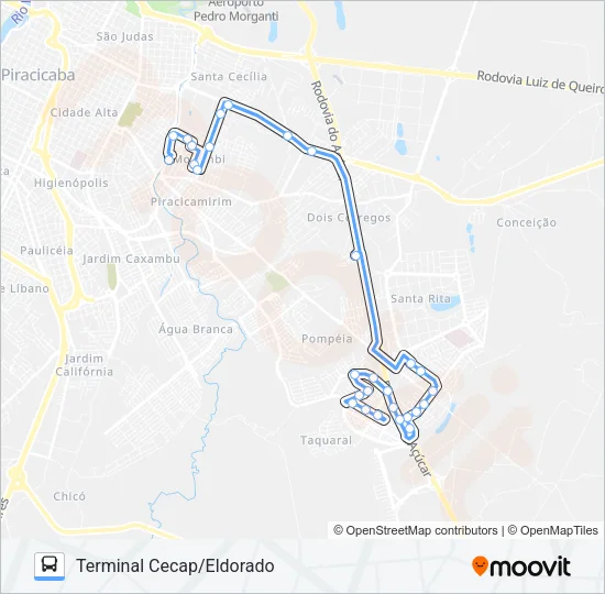 200 CECAP TPI/TCE Bus Line Map