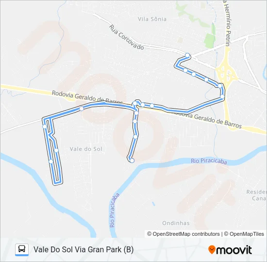 408 VALE DO SOL / TVS Bus Line Map