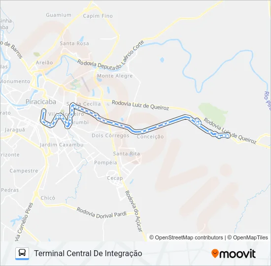 223 PARQUE PEÓRIA / TCI Bus Line Map