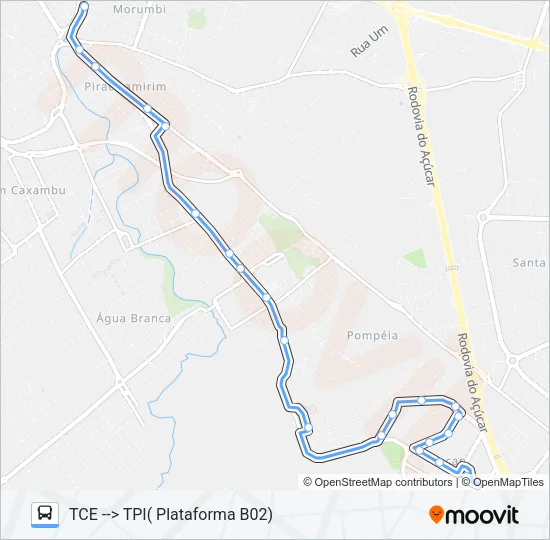 240 CECAP / TPI VIA TCI Bus Line Map