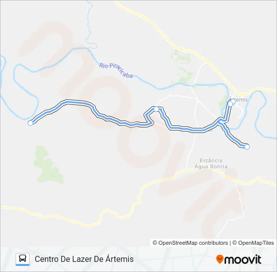 405 PAREDÃO VERMELHO ( CONEXÃO ÁRTEMIS ) Bus Line Map