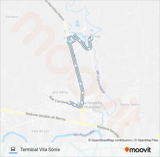 411 VILA BREDA / TVS Bus Line Map