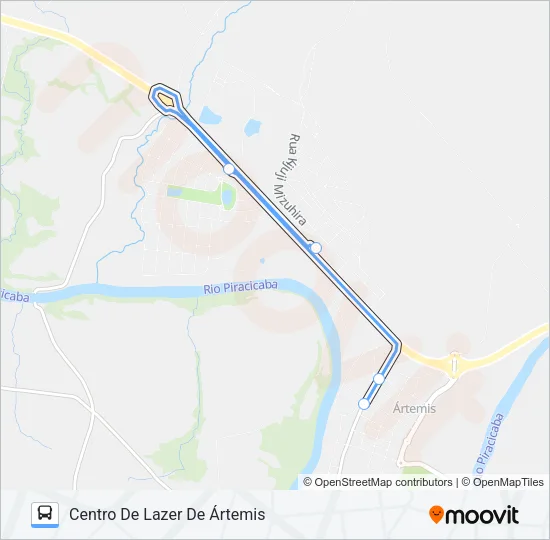 403 LAGO AZUL/ CONEXÃO ARTEMIS Bus Line Map