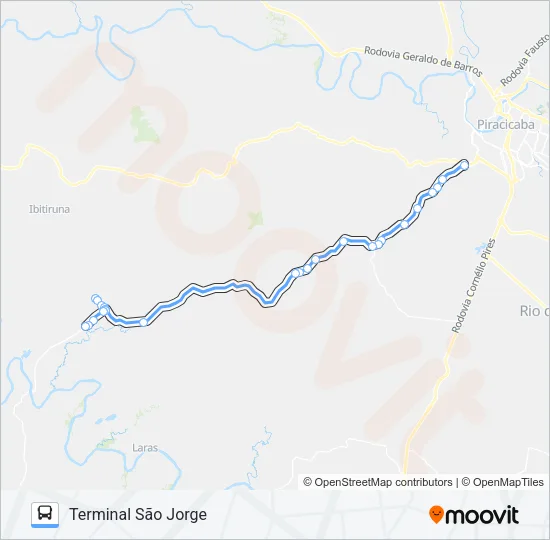 811 ANHUMAS / TERMINAL SÃO JORGE Bus Line Map