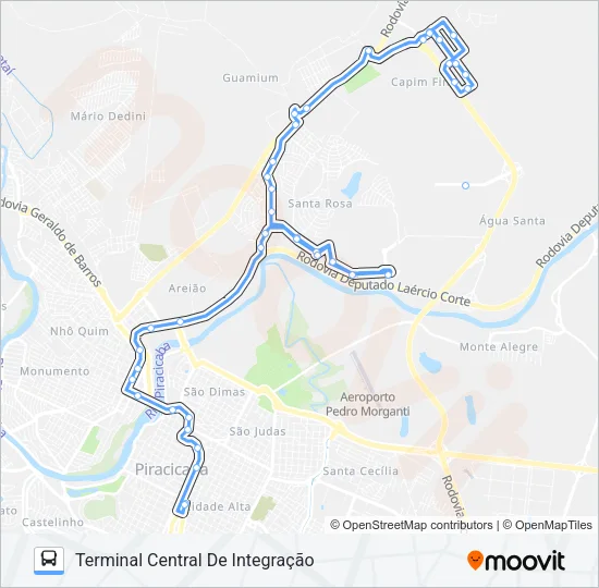 505 UNINORTE Bus Line Map
