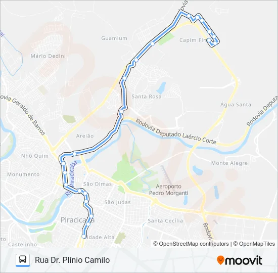 505 UNINORTE Bus Line Map