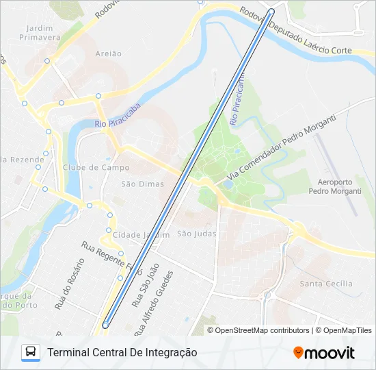 505 UNINORTE Bus Line Map