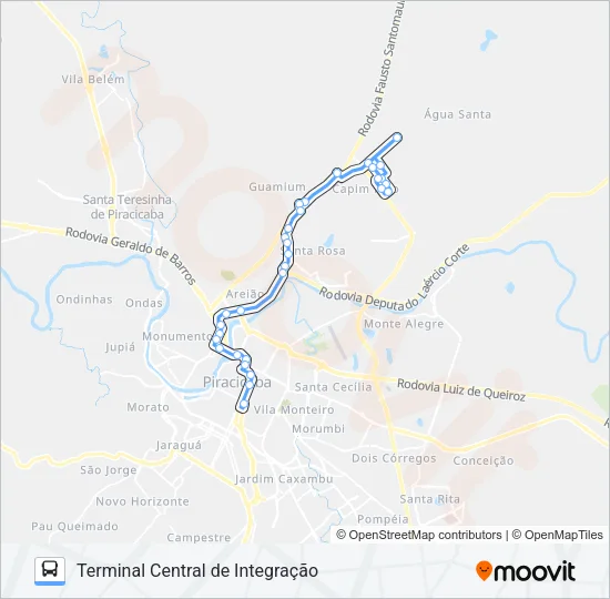 505 UNINORTE Bus Line Map
