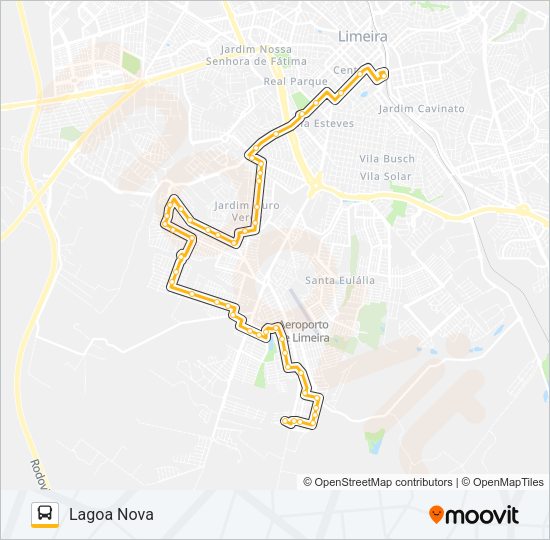 11B LAGOA NOVA - TERMINAL Bus Line Map