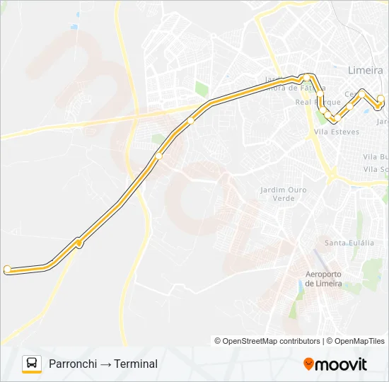 009 TATU (PARRONCHI) - TERMINAL Bus Line Map