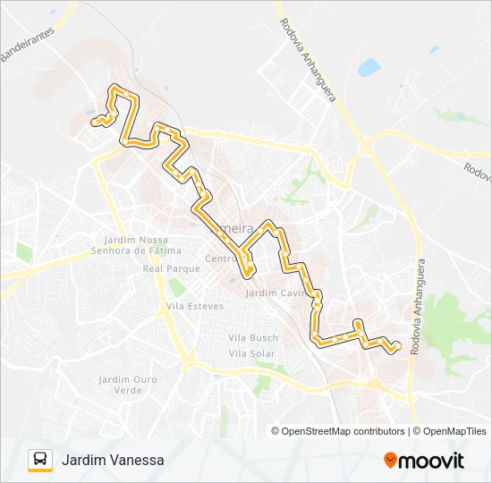04 OLGA VERONI - JARDIM VANESSA Bus Line Map