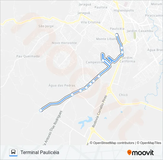 309 CAMPESTRE  / TPA Bus Line Map
