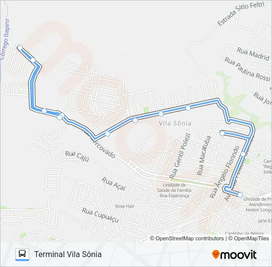 414 IPÊS / TVS Bus Line Map