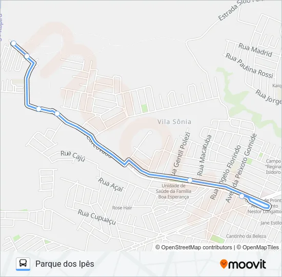 414 IPÊS / TVS Bus Line Map
