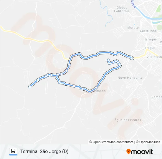 812 SANTO ANTÔNIO / TSJ Bus Line Map