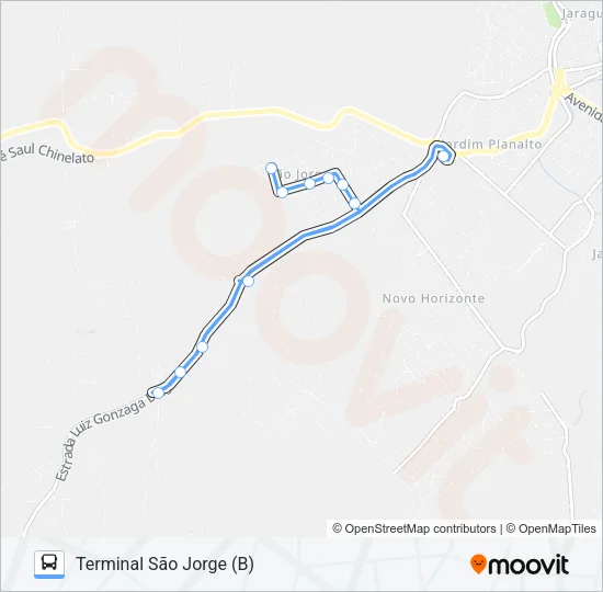 812 SANTO ANTÔNIO / TSJ Bus Line Map