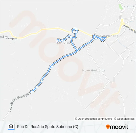 812 SANTO ANTÔNIO / TSJ Bus Line Map