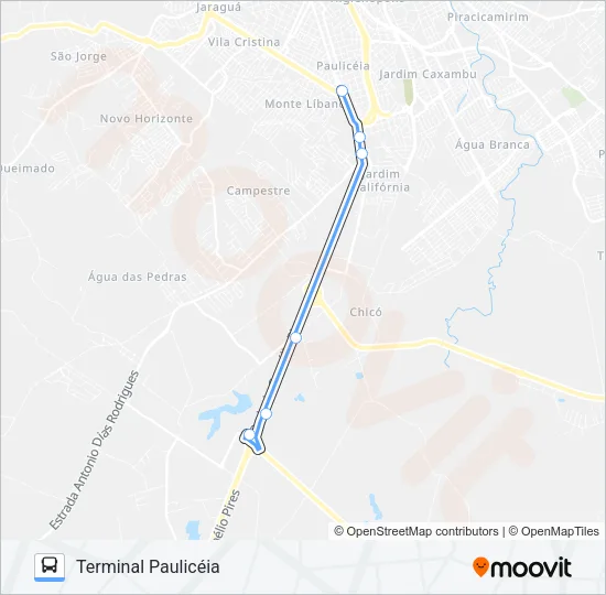 330 USINA SANTA HELENA Bus Line Map