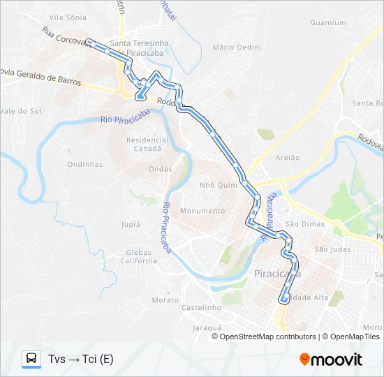 412 SANTA OLÍMPIA/ TVS Bus Line Map