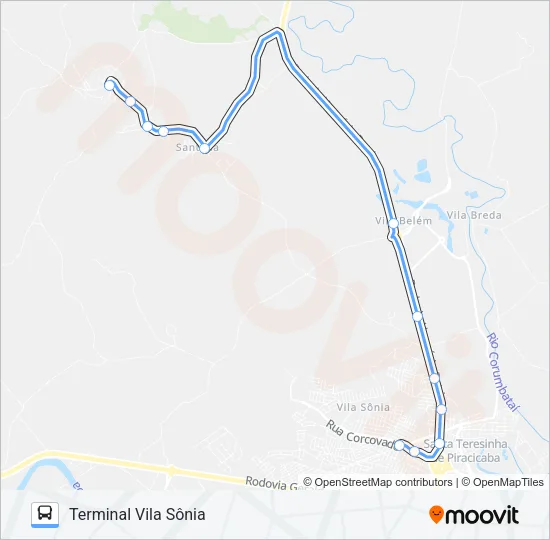 412 SANTA OLÍMPIA/ TVS Bus Line Map