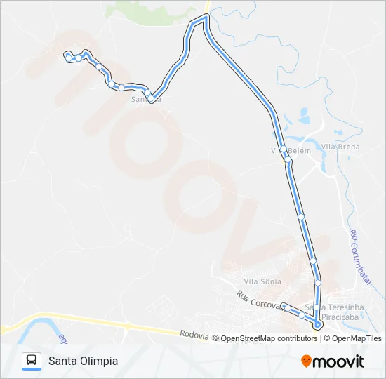 412 SANTA OLÍMPIA/ TVS Bus Line Map