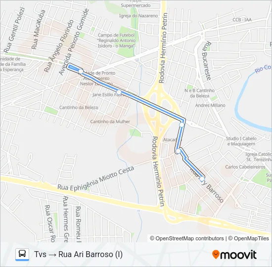 412 SANTA OLÍMPIA/ TVS Bus Line Map