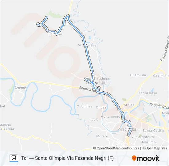 412 SANTA OLÍMPIA/ TVS Bus Line Map
