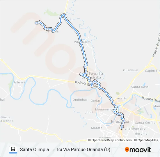 412 SANTA OLÍMPIA/ TVS Bus Line Map