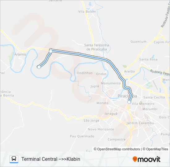 416 UNINOROESTE / TVS Bus Line Map