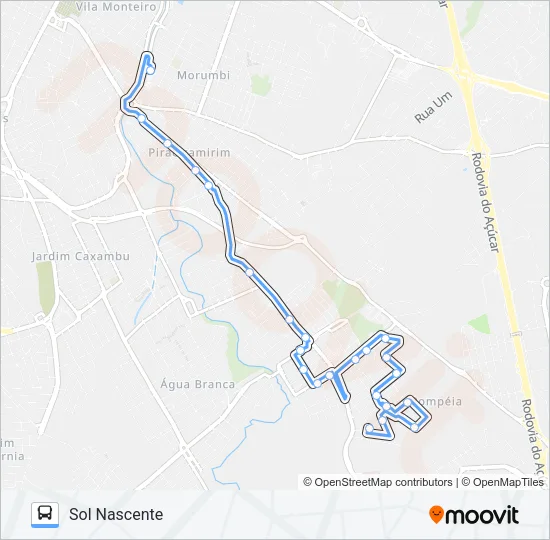 217 SOL NASCENTE / TPI Bus Line Map