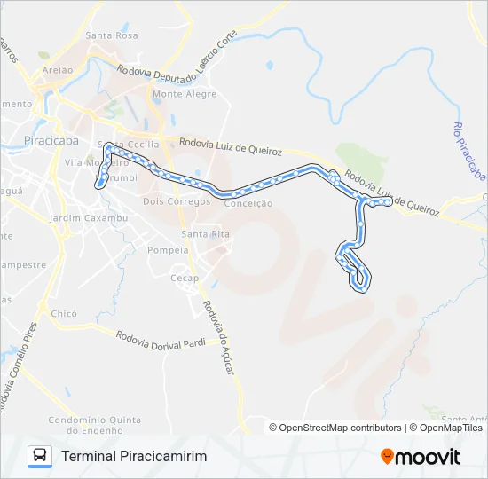 221 PARQUE PEÓRIA / TPI Bus Line Map