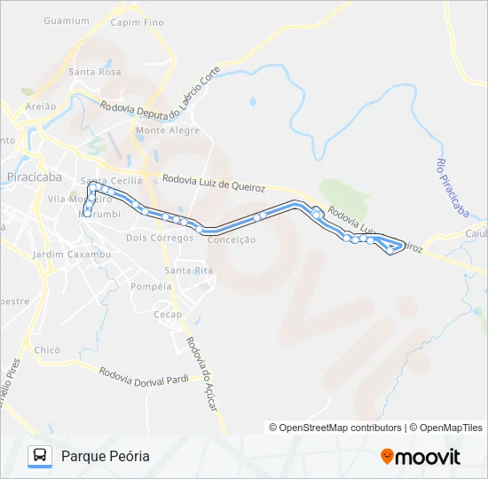 221 PARQUE PEÓRIA / TPI Bus Line Map