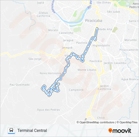 325  SANTA FÉ / TCI Bus Line Map