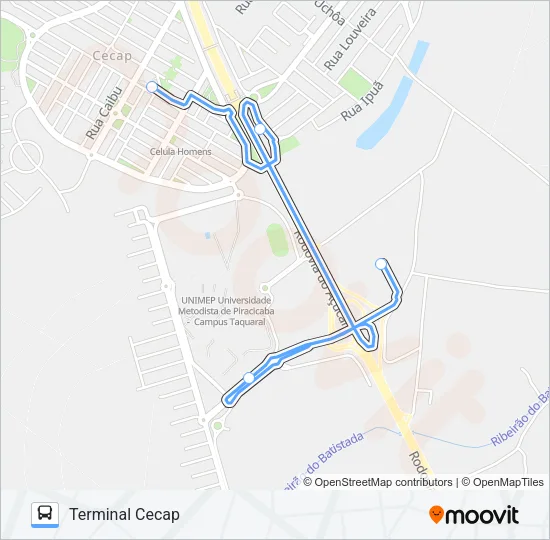 230 RESERVA TAQUARAL Bus Line Map