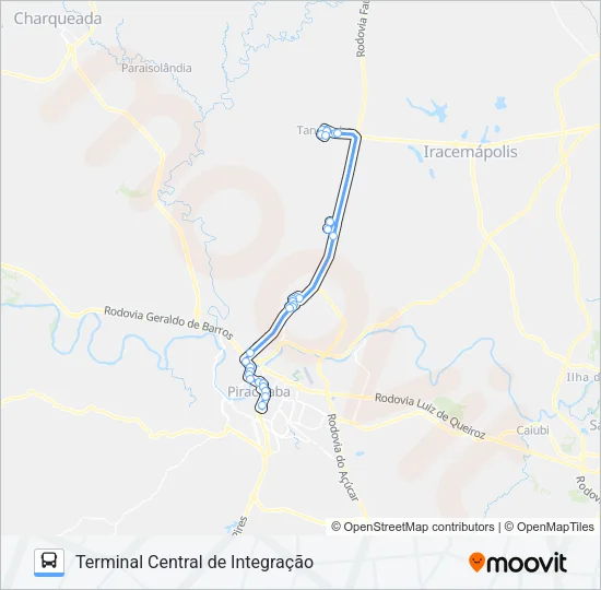 501 TANQUINHO Bus Line Map