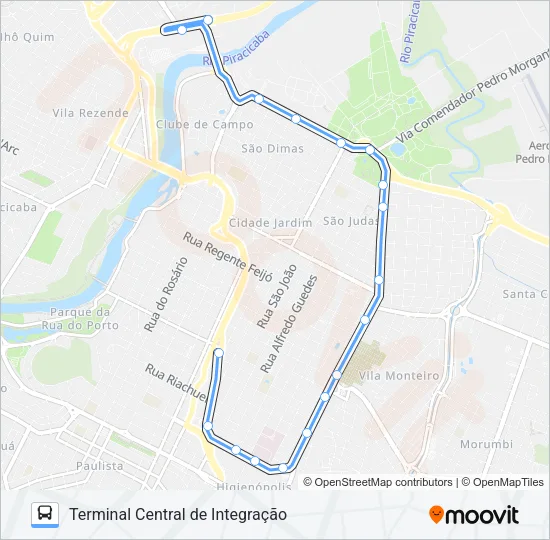 002 PANORÂMICA / TCI Bus Line Map