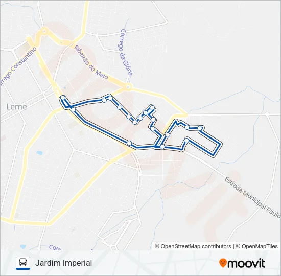 02 TERMINAL - ITAMARATY VIA JARDIM IMPERIAL Bus Line Map