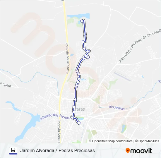 501 Bus Line Map