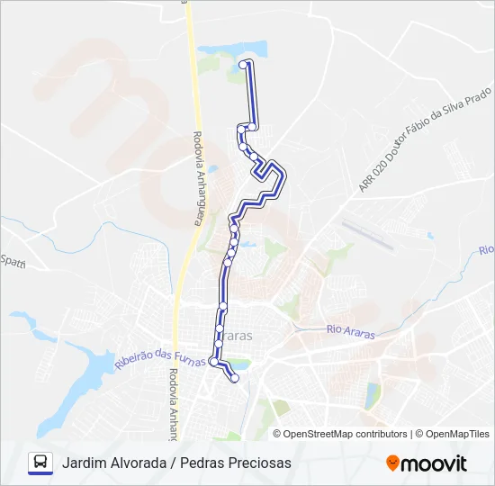 502 Bus Line Map
