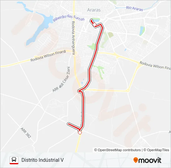 DISTRITO INDÚSTRIAL V Bus Line Map