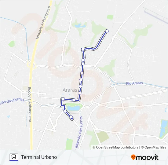 702 SÃO JOÃO / MILTON SEVERINO Bus Line Map