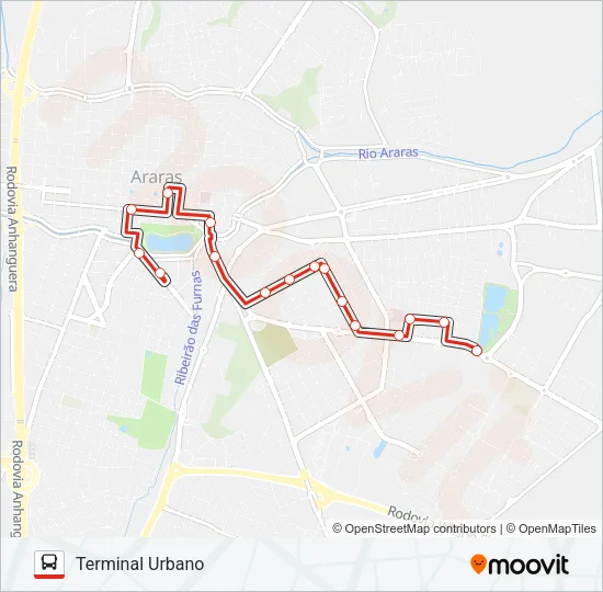 801 VILLA LOBOS / TANGARÁ Bus Line Map