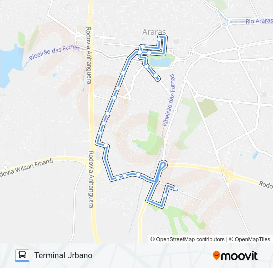 1002 Bus Line Map