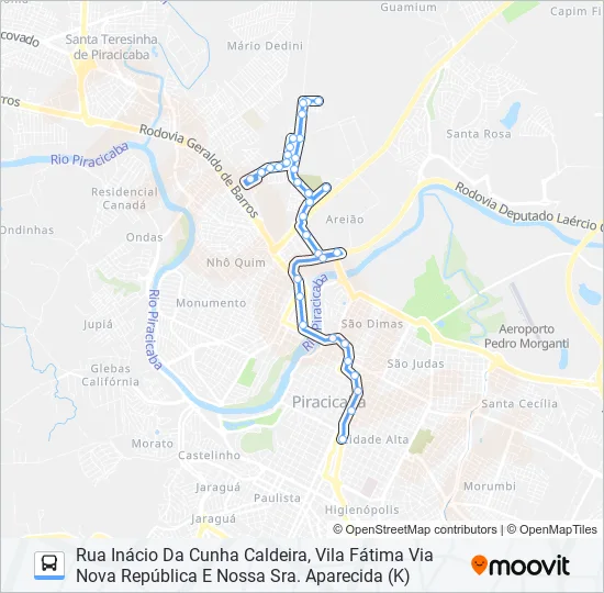 0123 VILA FÁTIMA  Line Map
