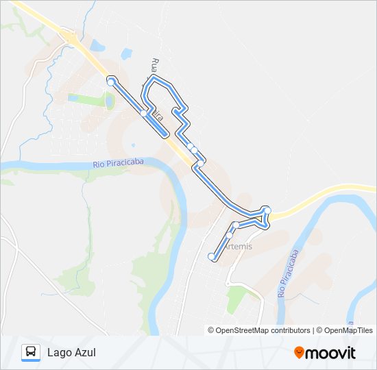 0403 LAGO AZUL bus Line Map